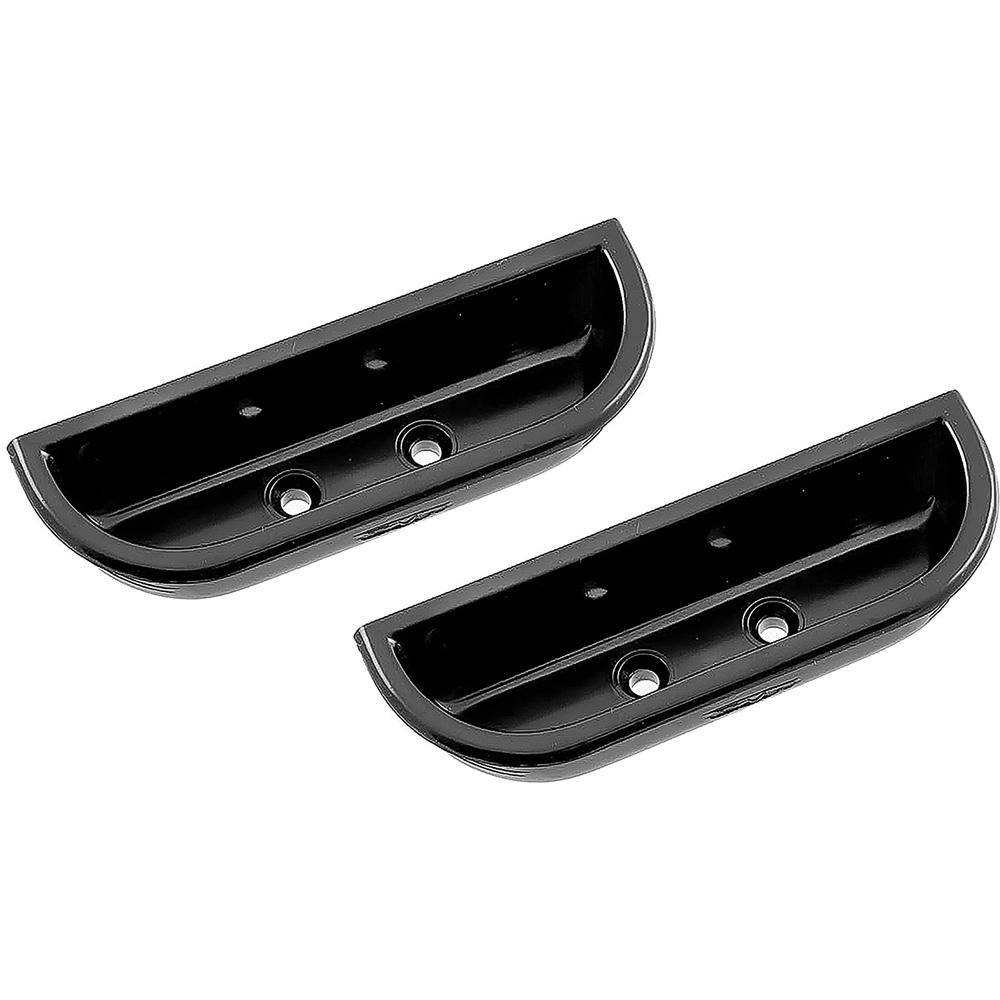 1973-79 Ford F-Series Truck 1978-79 Bronco Arm Rest Finger Cups Metal Black Pair
