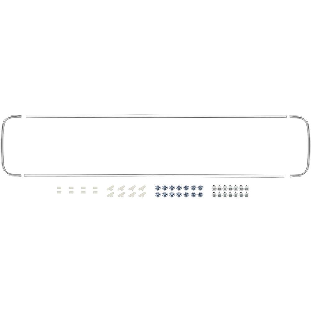 1966-77 Ford Bronco Front Grille Molding Set with Fasteners 4-Piece Reproduction