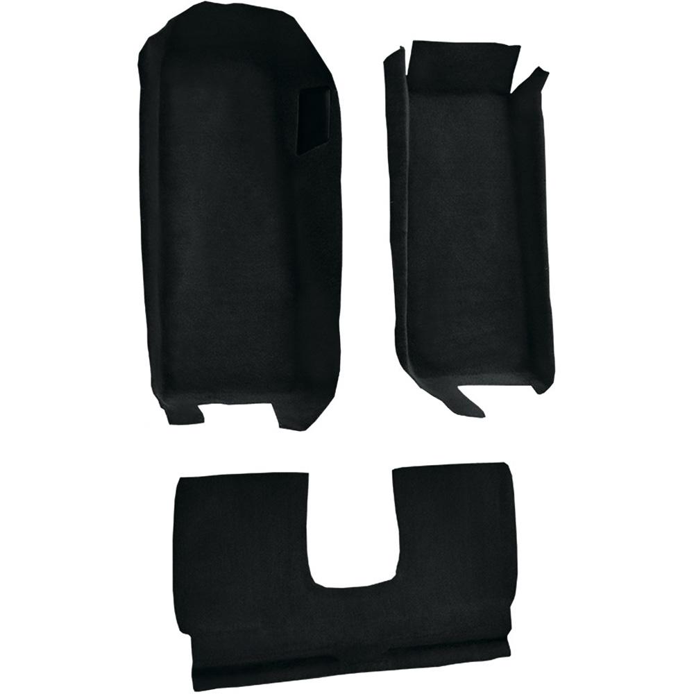 2005-13 Chevrolet Corvette Coupe Front Molded Carpet w/ Rear Seat Riser Truvette Ebony