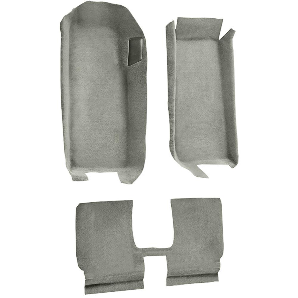 2005-13 Chevrolet Corvette Convertible Front Molded Carpet w/ Rear Seat Riser Truvette Shale