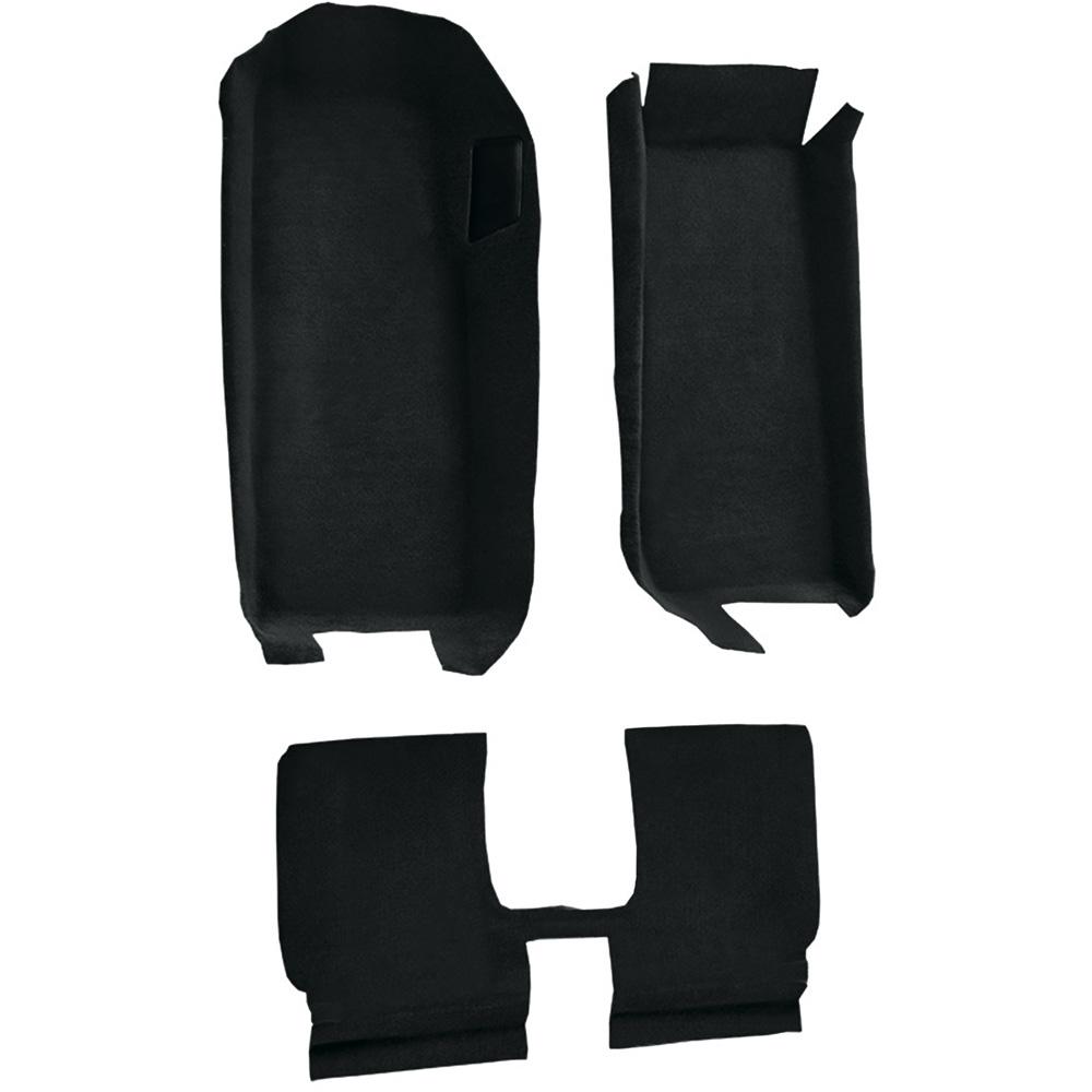 2005-13 Chevrolet Corvette Convertible Front Molded Carpet w/ Rear Seat Riser Truvette Ebony
