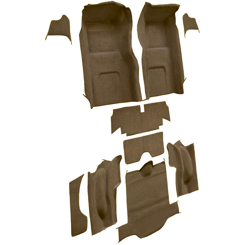 1965 Chevrolet Corvette Coupe Complete Molded Carpet Set w/o Heel Pad Loop Medium Saddle