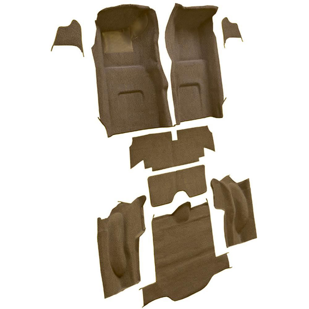 1967 Chevrolet Corvette Coupe Complete Molded Carpet Set w/o Heel Pad Loop Medium Saddle