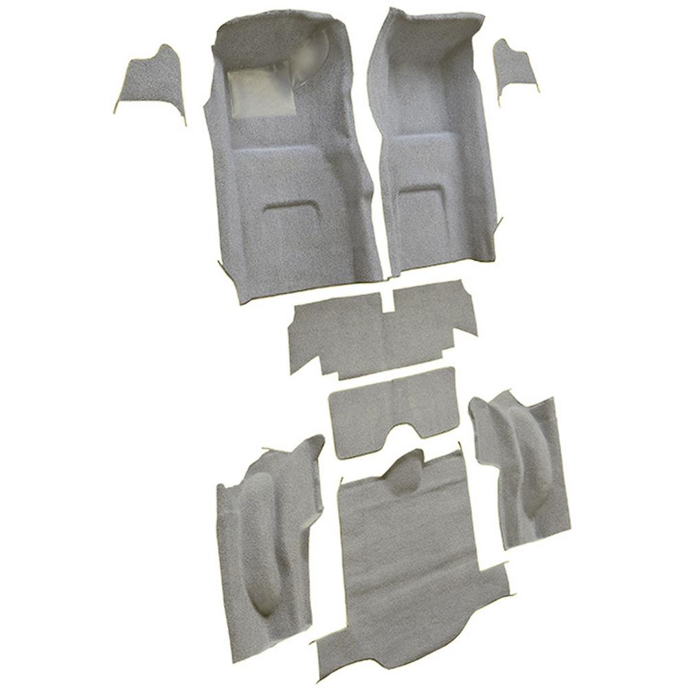 1967 Chevrolet Corvette Coupe Complete Molded Carpet Set w/o Heel Pad Loop Silver