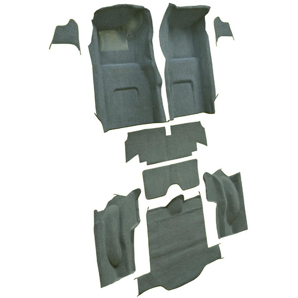 1967 Chevrolet Corvette Coupe Complete Molded Carpet Set w/o Heel Pad Loop Teal