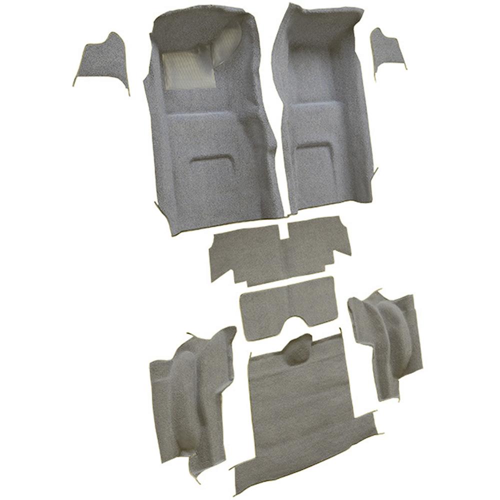 1967 Chevrolet Corvette Roadster Complete Molded Carpet Set w/o Heel Pad Loop Silver