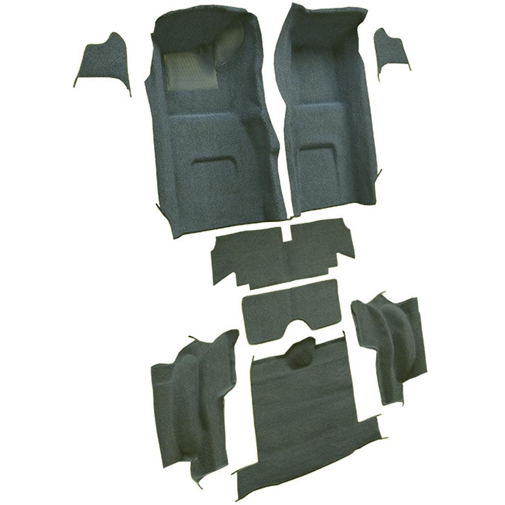 1967 Chevrolet Corvette Roadster Complete Molded Carpet Set w/o Heel Pad Loop Teal