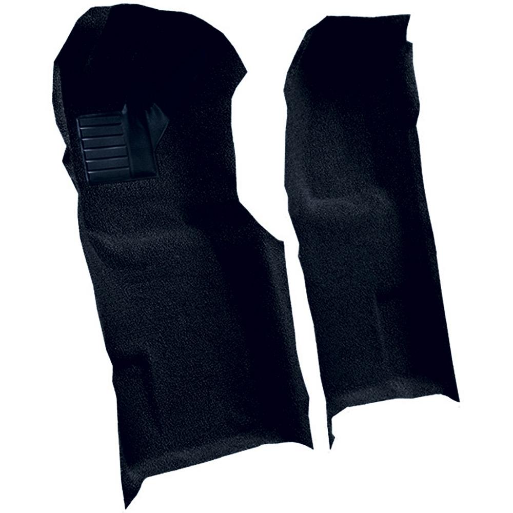 1971-76 Chevrolet Corvette Automatic Front Molded Carpet Set w/ Heel Pad Loop Dark Blue