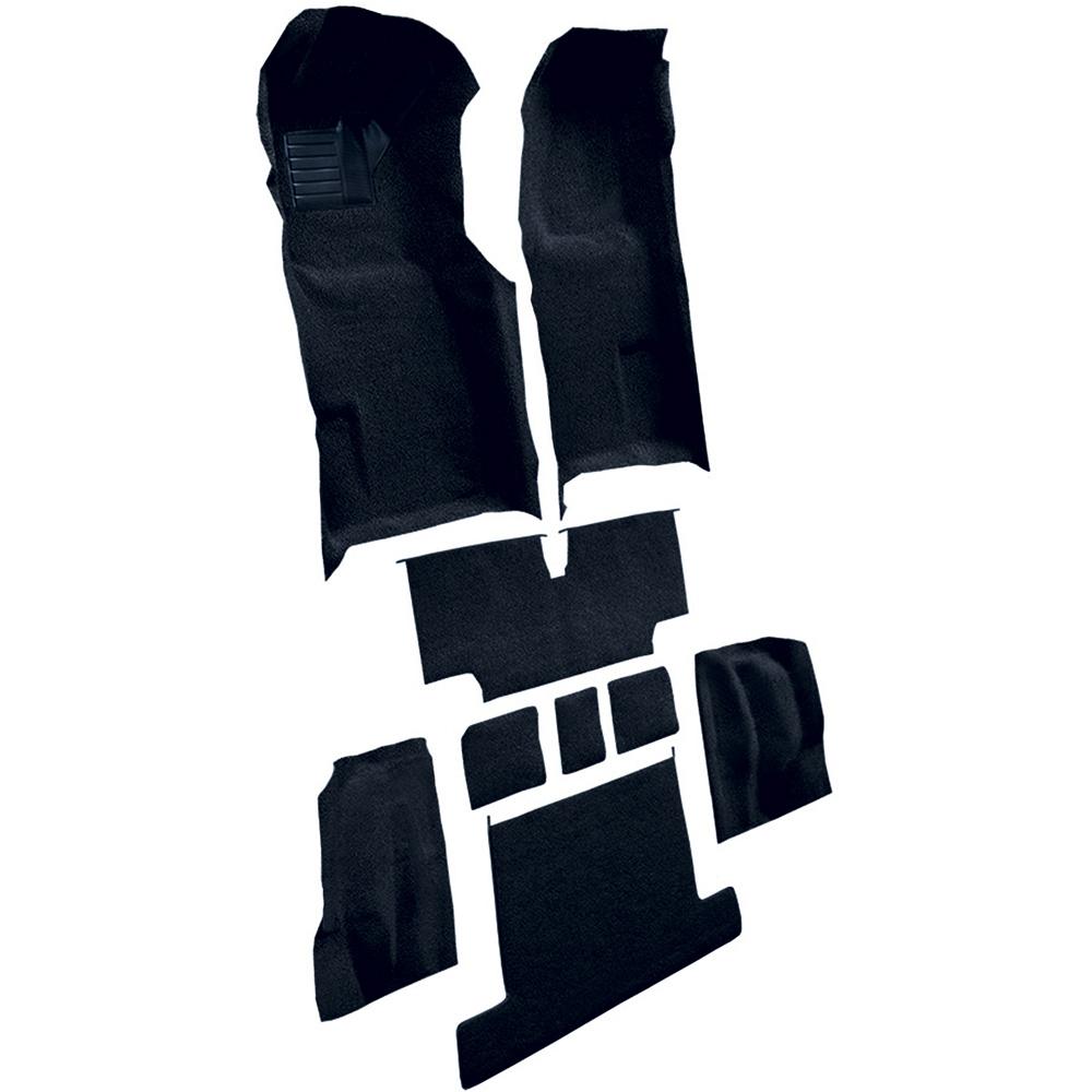 1976 Chevrolet Corvette Complete Molded Carpet Set w/ Heel Pad Loop Dark Blue