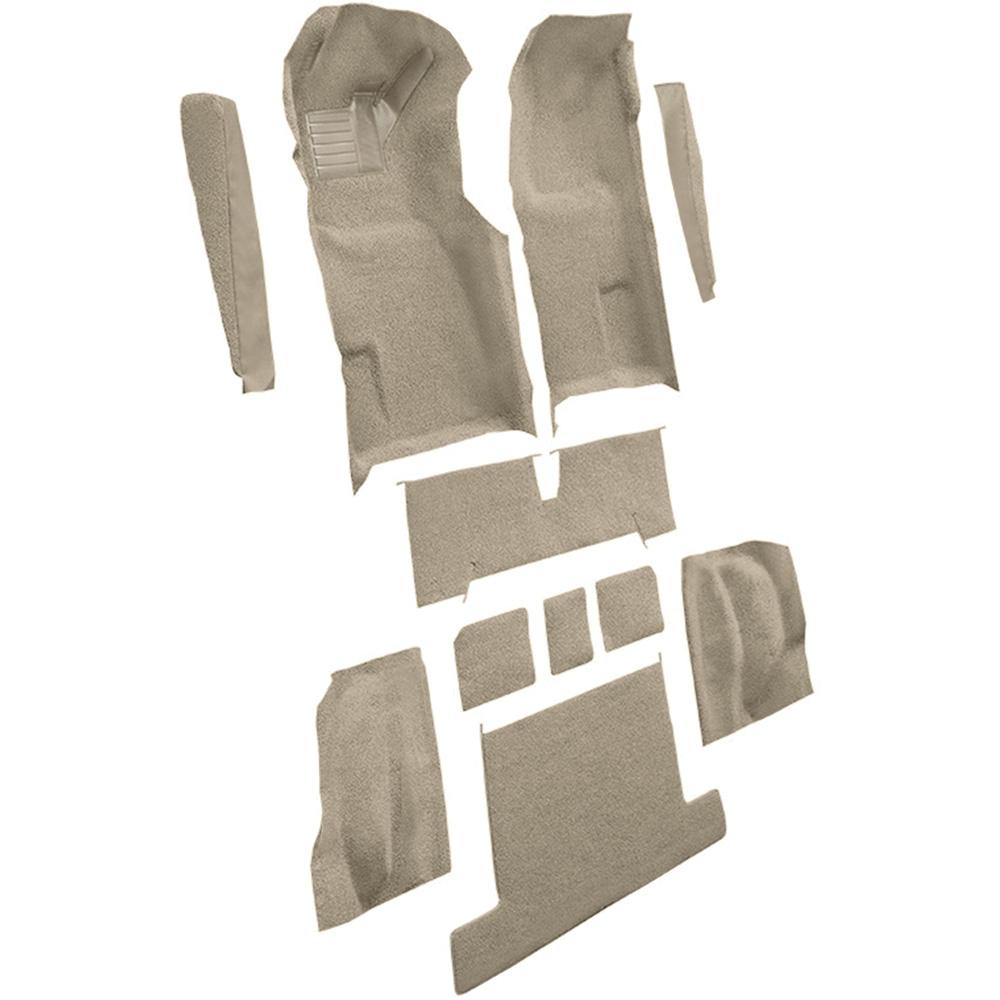 1977 Chevrolet Corvette Complete Molded Carpet Set w/ Heel Pad Cutpile Doeskin/Camel Tan