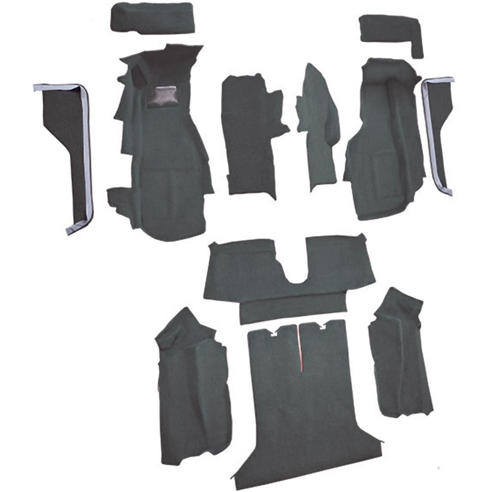 1984-87 Chevrolet Corvette Coupe Complete Molded Carpet Set Cutpile Graphite