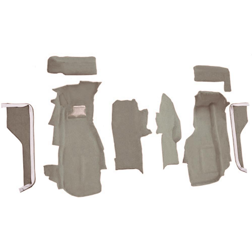 1984-87 Chevrolet Corvette Front Molded Carpet Set Cutpile Gray