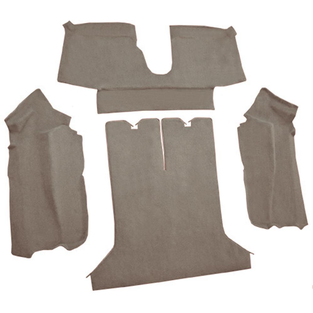 1984-87 Chevrolet Corvette Coupe Rear Molded Carpet Cutpile Gray