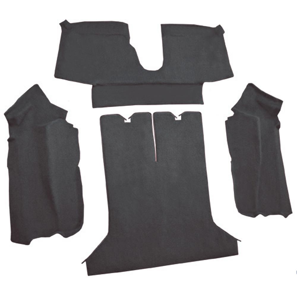 1984-87 Chevrolet Corvette Coupe Rear Molded Carpet Cutpile Graphite