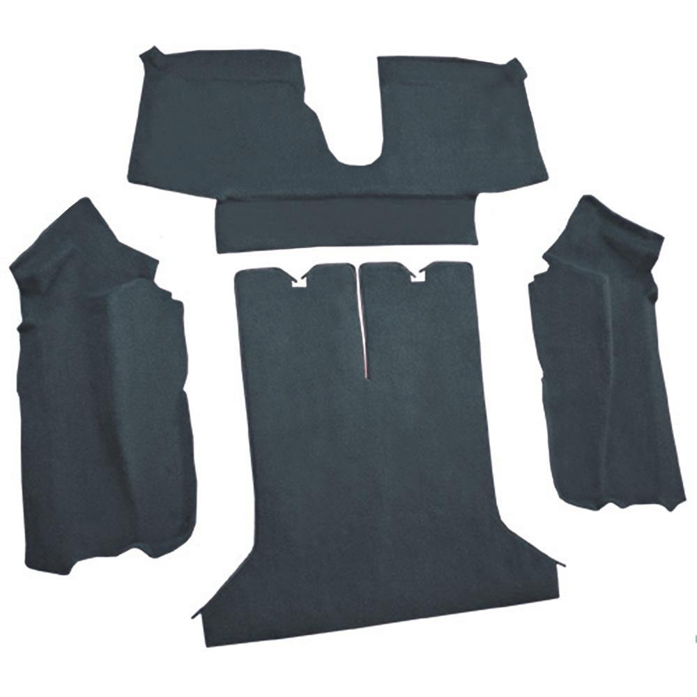 1984-87 Chevrolet Corvette Coupe Rear Molded Carpet Cutpile Blue