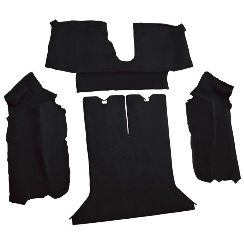 1988-89 Chevrolet Corvette Coupe Rear Molded Carpet Cutpile Black