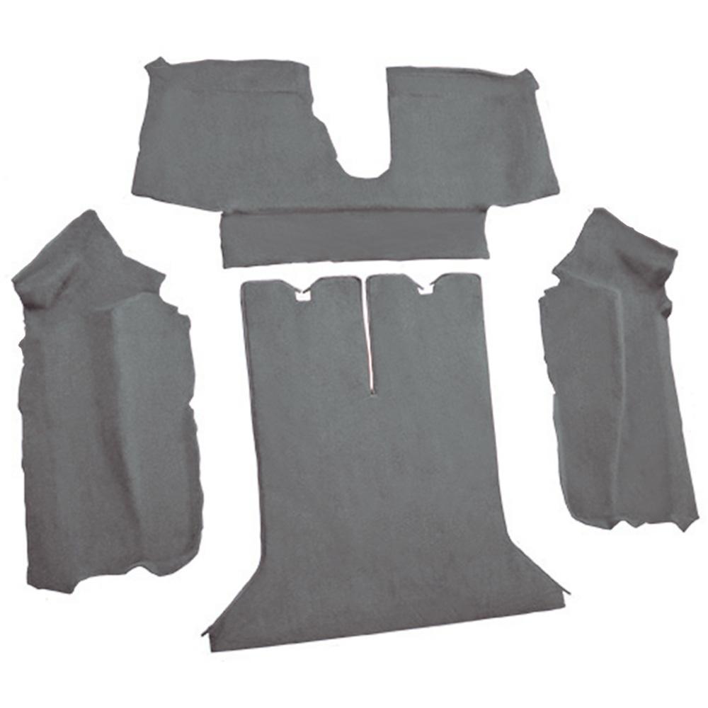 1988-89 Chevrolet Corvette Coupe Rear Molded Carpet Cutpile Smoke