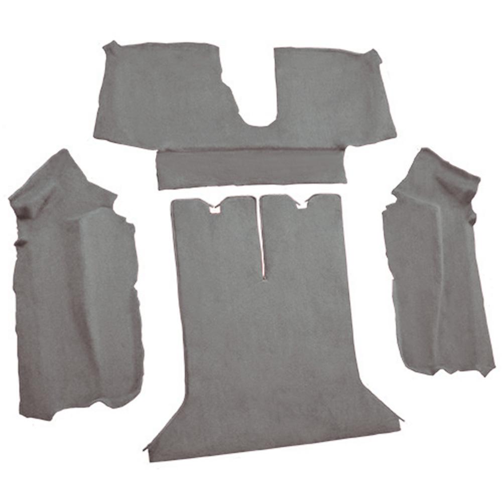 1990-93 Chevrolet Corvette Coupe w/ 2 Door Latches Rear Molded Carpet w/ Heel Pad Cutpile Pewter