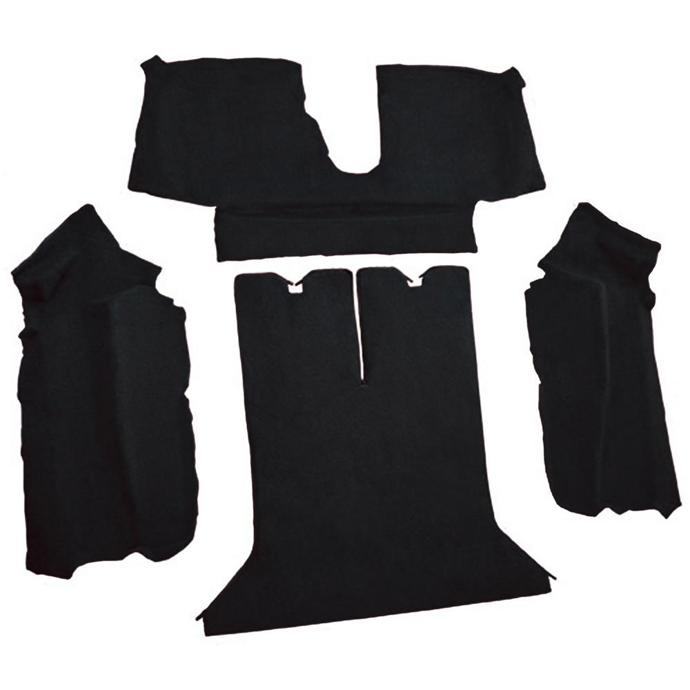 1990-93 Chevrolet Corvette Coupe w/ 2 Door Latches Rear Molded Carpet Cutpile Black