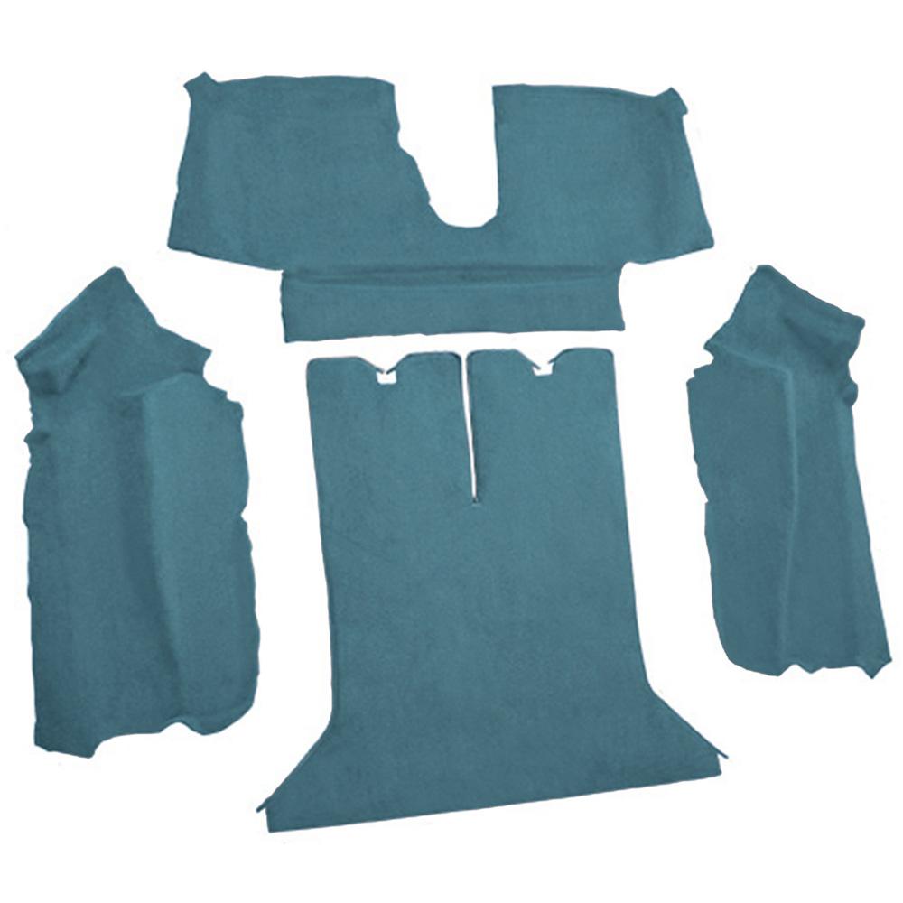 1990-93 Chevrolet Corvette Coupe w/ 2 Door Latches Rear Molded Carpet Cutpile Metallic Blue