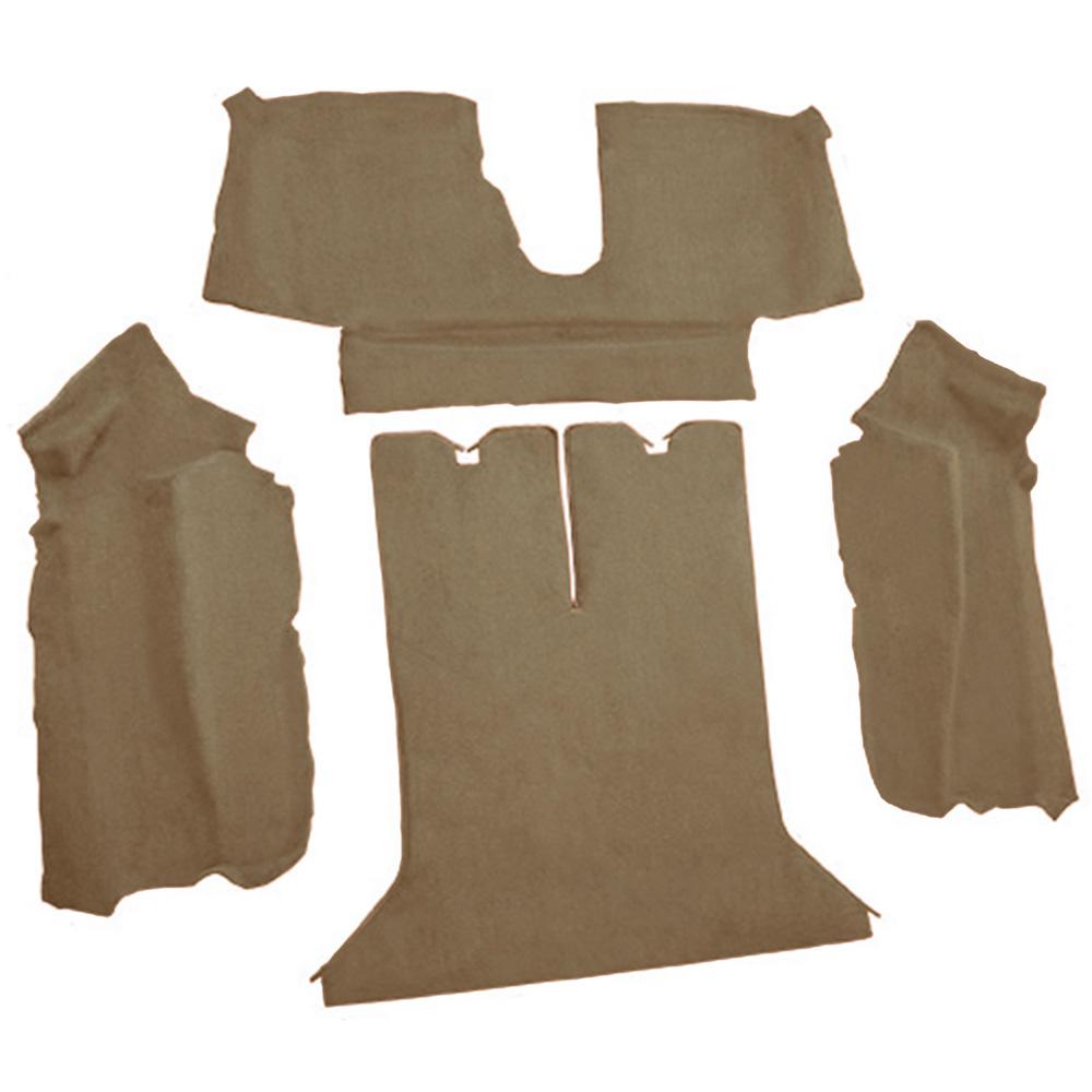 1990-93 Chevrolet Corvette Coupe w/ 2 Door Latches Rear Molded Carpet Cutpile Cognac