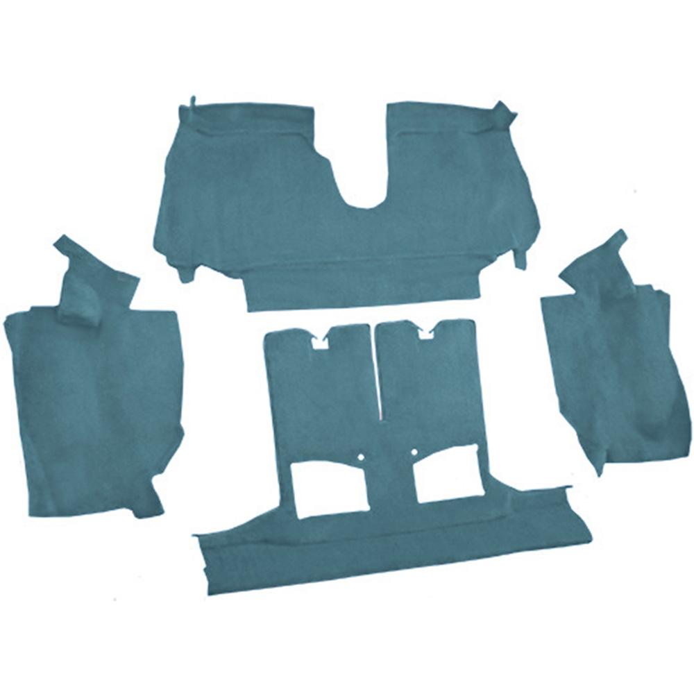 1990-93 Chevrolet Corvette Convertible w/ 2 Door Latches Rear Molded Carpet Cutpile Metallic Blue