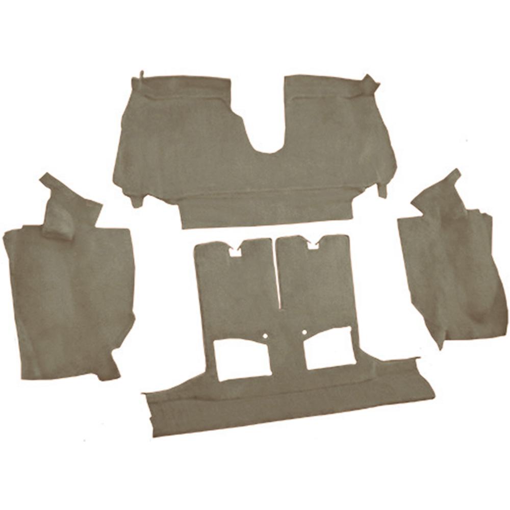 1990-93 Chevrolet Corvette Convertible w/ 2 Door Latches Rear Molded Carpet Cutpile Medium Beige