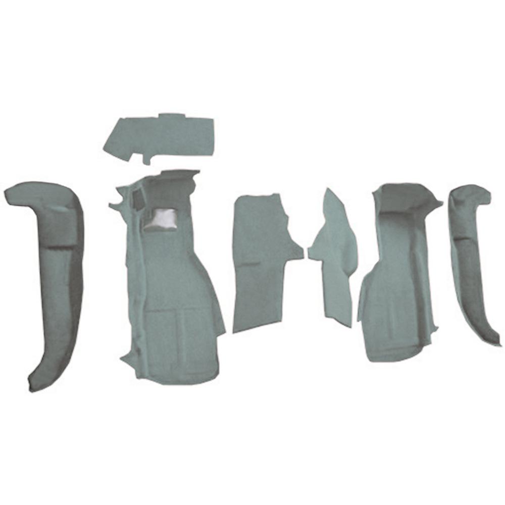 1994-96 Chevrolet Corvette Front Molded Carpet Set w/o Door Panels Truvette Gray