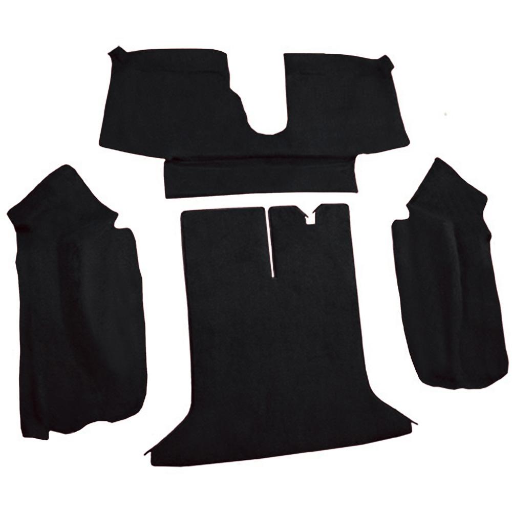 1994-96 Chevrolet Corvette Coupe Rear Molded Carpet Cutpile Black