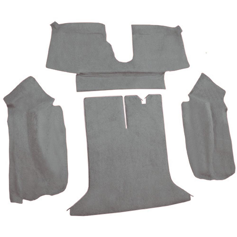 1994-96 Chevrolet Corvette Coupe Rear Molded Carpet Cutpile Medium Gray/Pewter