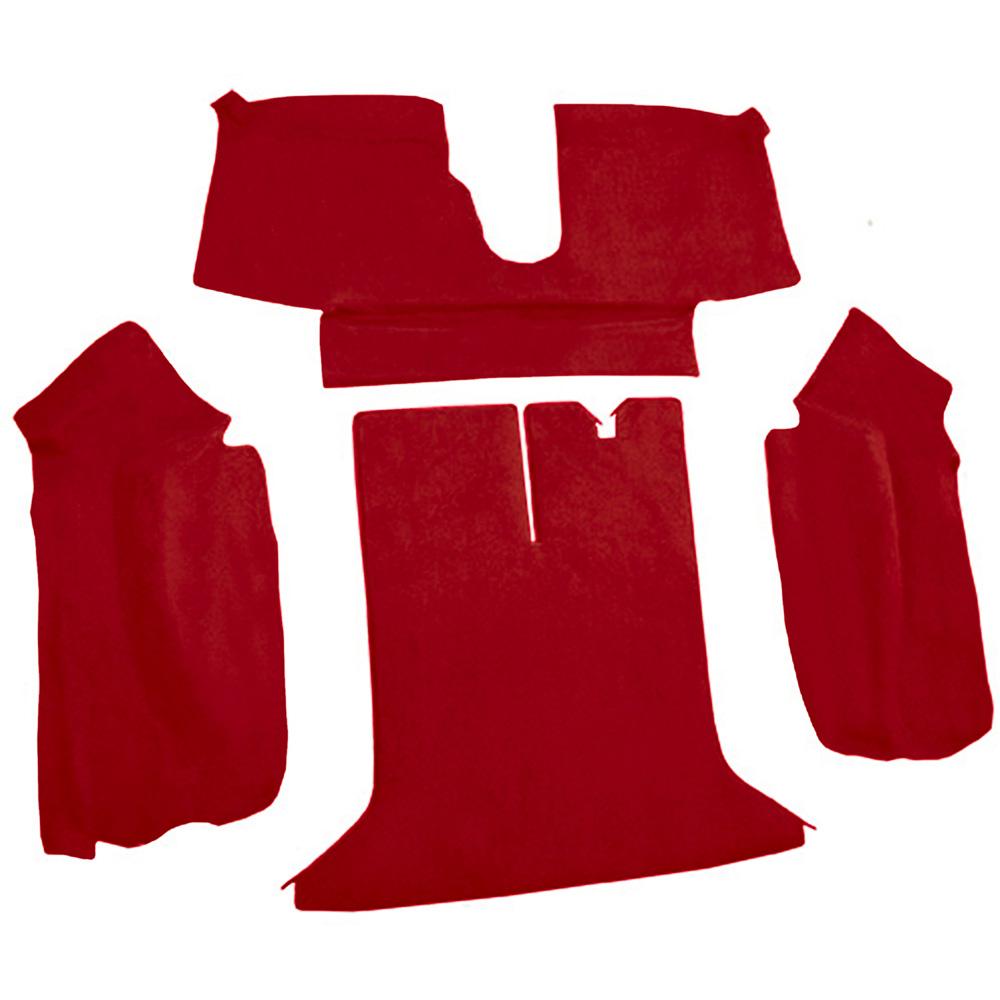 1994-96 Chevrolet Corvette Coupe Rear Molded Carpet Truvette Torch Red