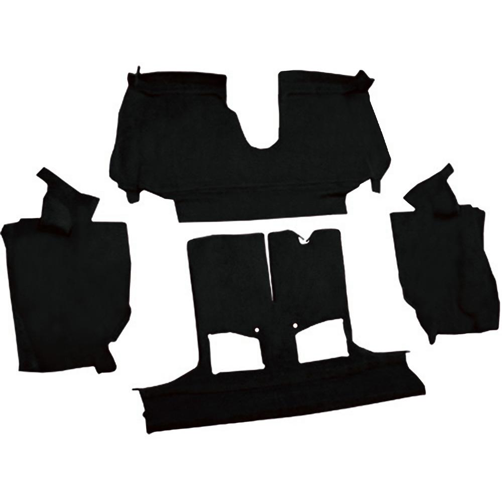 1994-96 Chevrolet Corvette Convertible Rear Molded Carpet Truvette Black