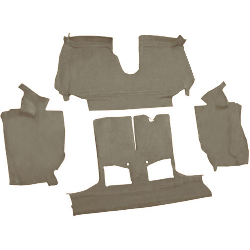 1992-93 Chevrolet Corvette Convertible w/ 1 Door Latch Rear Molded Carpet Cutpile Medium Beige