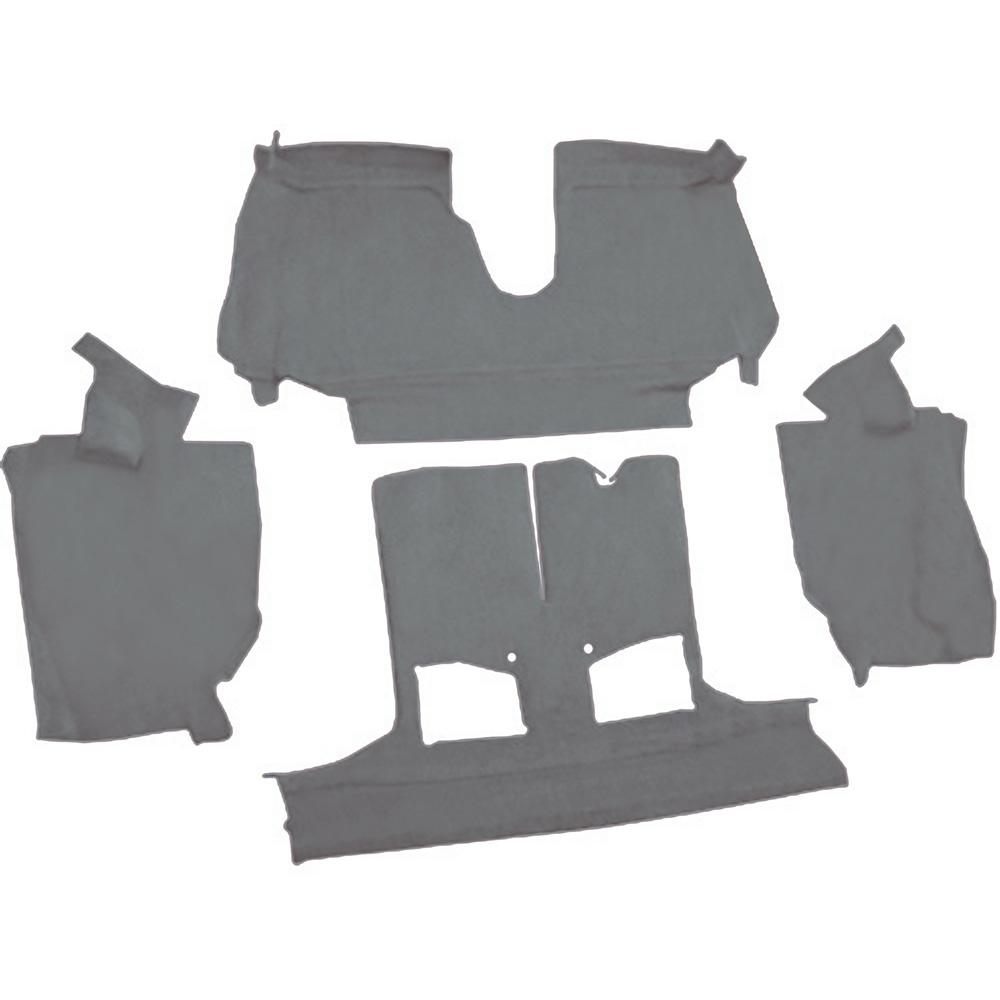 1992-93 Chevrolet Corvette Convertible w/ 1 Door Latch Rear Molded Carpet Cutpile Smoke