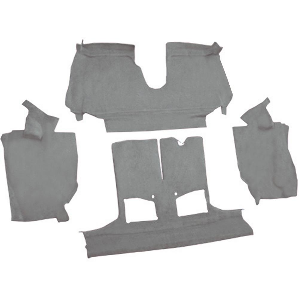 1992-93 Chevrolet Corvette Convertible w/ 1 Door Latch Rear Molded Carpet Cutpile Medium Gray/Pewter