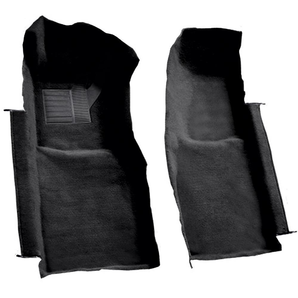 1978-80 Chevrolet Corvette Front Molded Carpet Set Cutpile Black