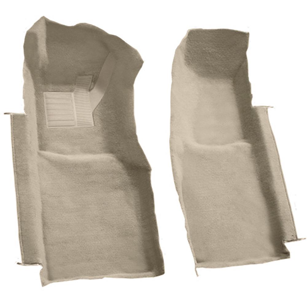 1978-80 Chevrolet Corvette Front Molded Carpet Set Cutpile Doeskin/Camel Tan