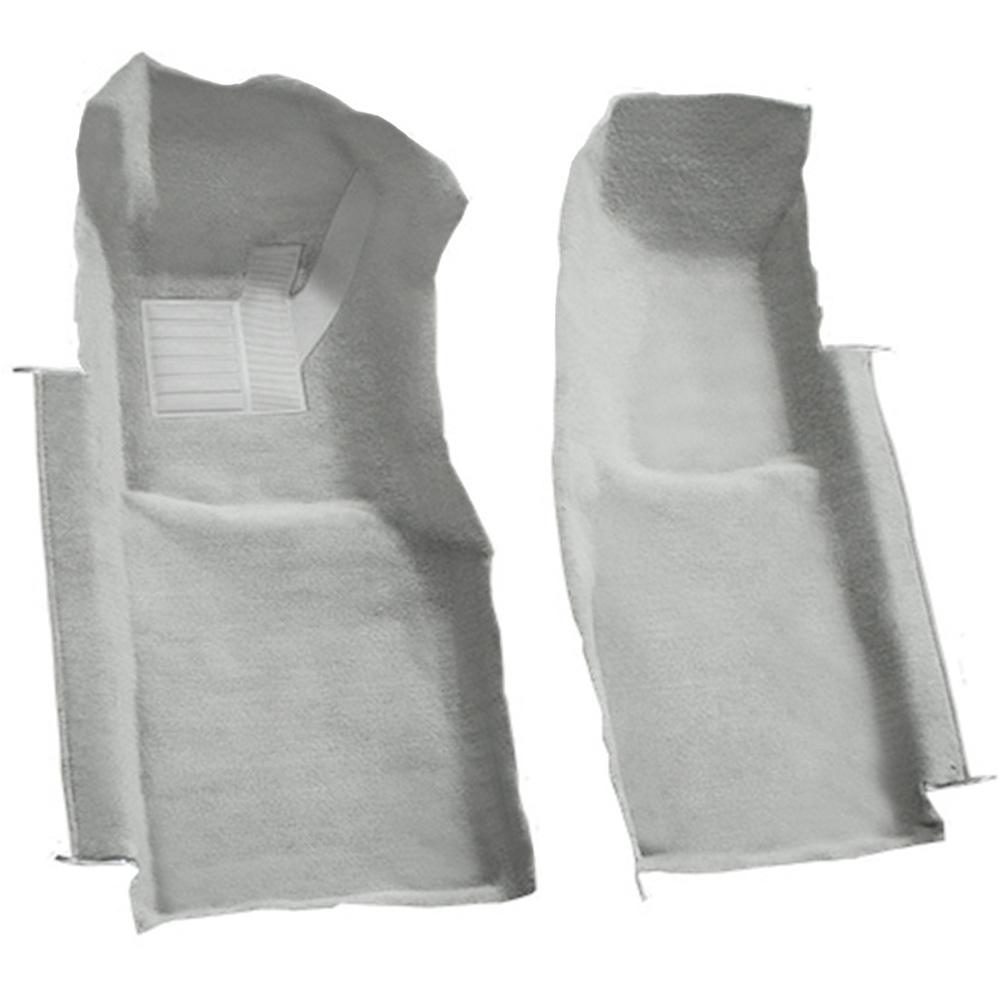 1978-80 Chevrolet Corvette Front Molded Carpet Set Cutpile Silver