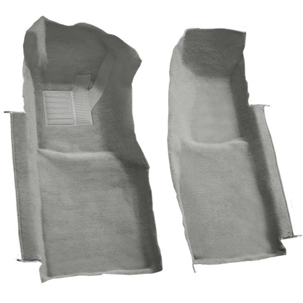 1978-80 Chevrolet Corvette Front Molded Carpet Set Cutpile Gray / Oyster