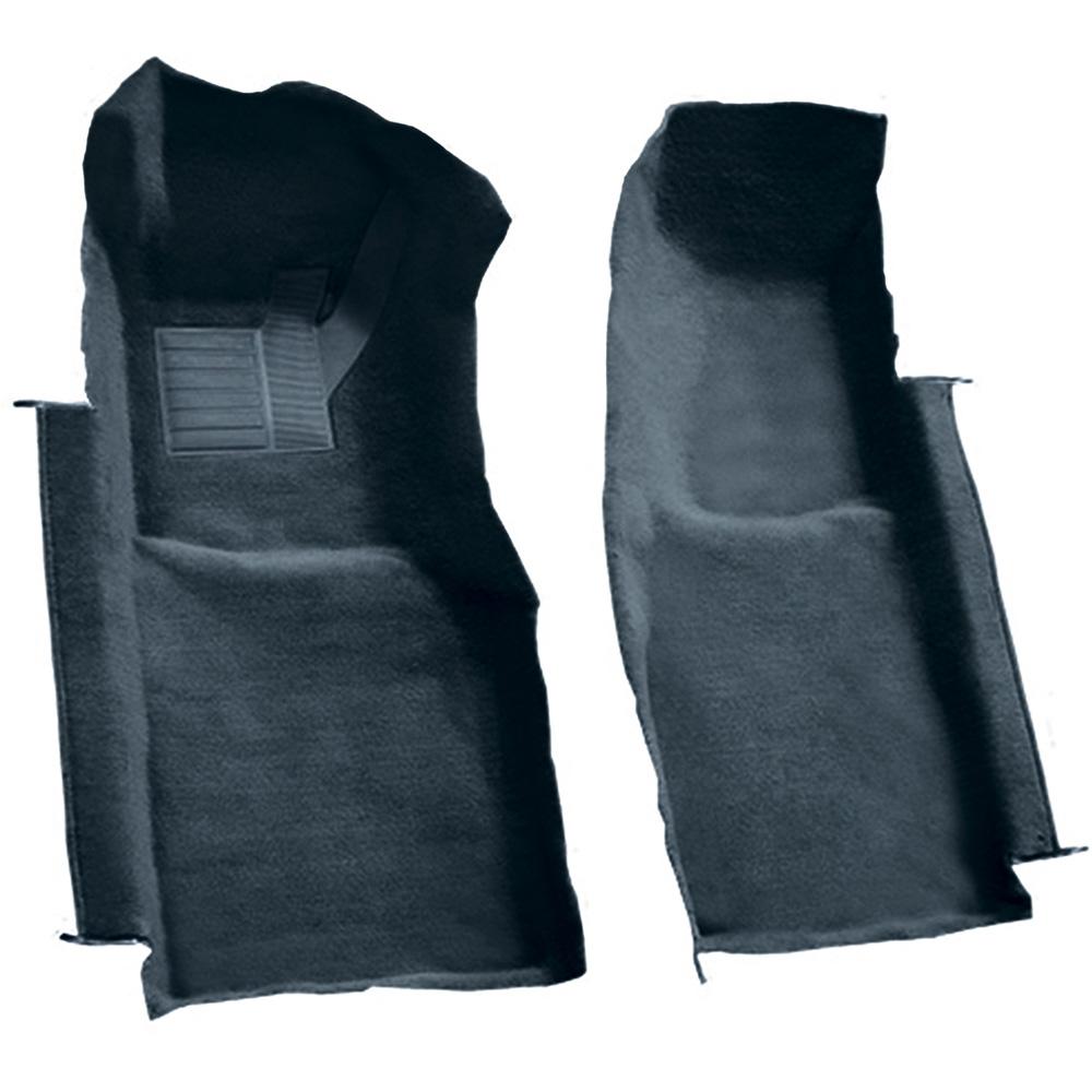 1978-80 Chevrolet Corvette Front Molded Carpet Set Cutpile Midnight Blue