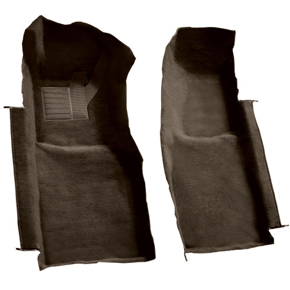 1978-80 Chevrolet Corvette Front Molded Carpet Set Cutpile Brown