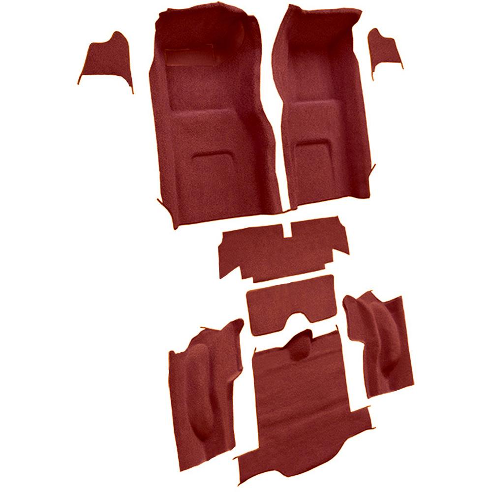 1966 Chevrolet Corvette Coupe Complete Molded Carpet Set w/o Heel Pad Loop Red