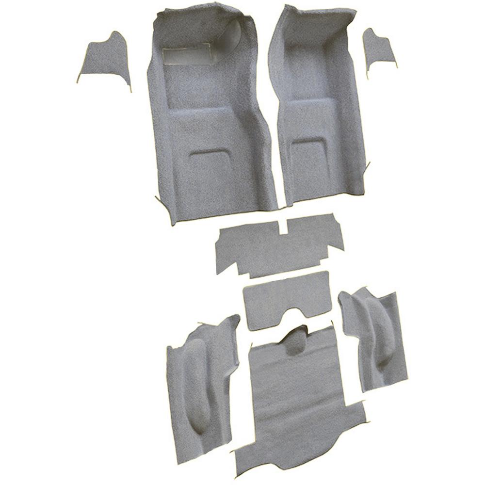 1966 Chevrolet Corvette Coupe Complete Molded Carpet Set w/o Heel Pad Loop Silver