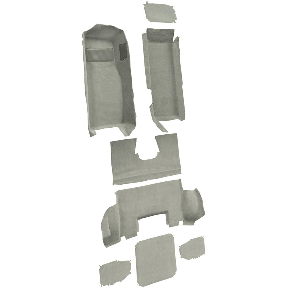 1997-04 Chevrolet Corvette Coupe Complete Molded Carpet Set w/ Heel Pad Cutpile Antelope/Light Neutral