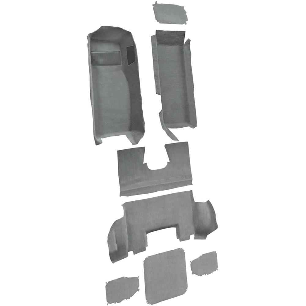 1997-04 Chevrolet Corvette Coupe Complete Molded Carpet Set Cutpile Medium Gray/Pewter
