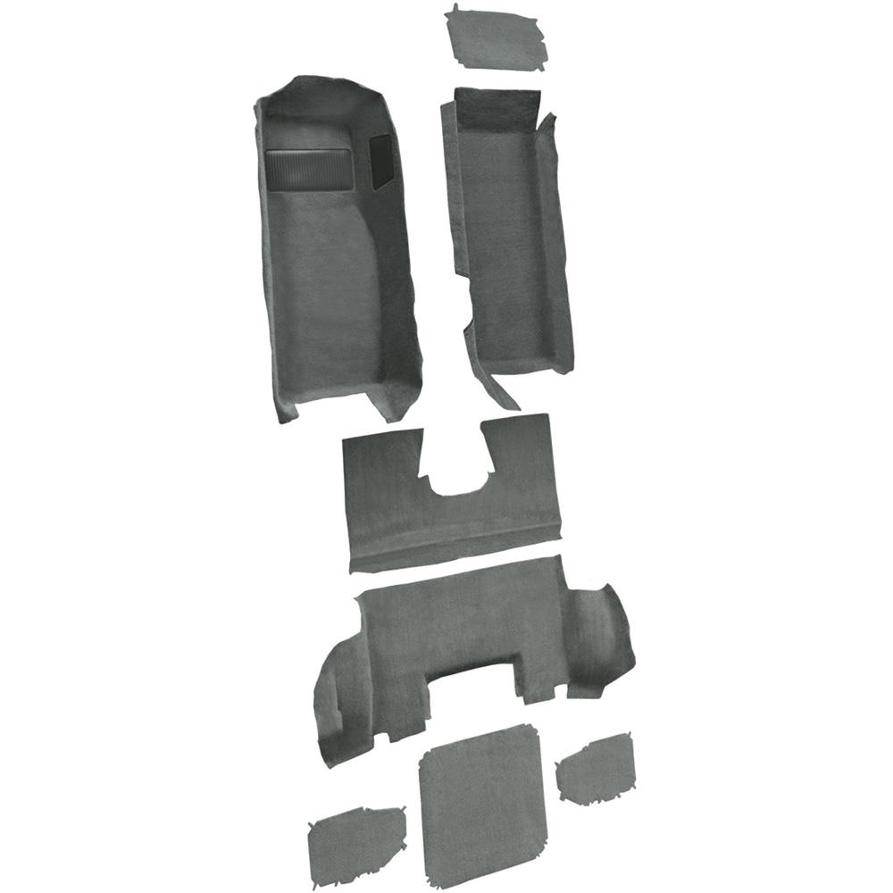 1997-04 Chevrolet Corvette Coupe Complete Molded Carpet Set Truvette Gray