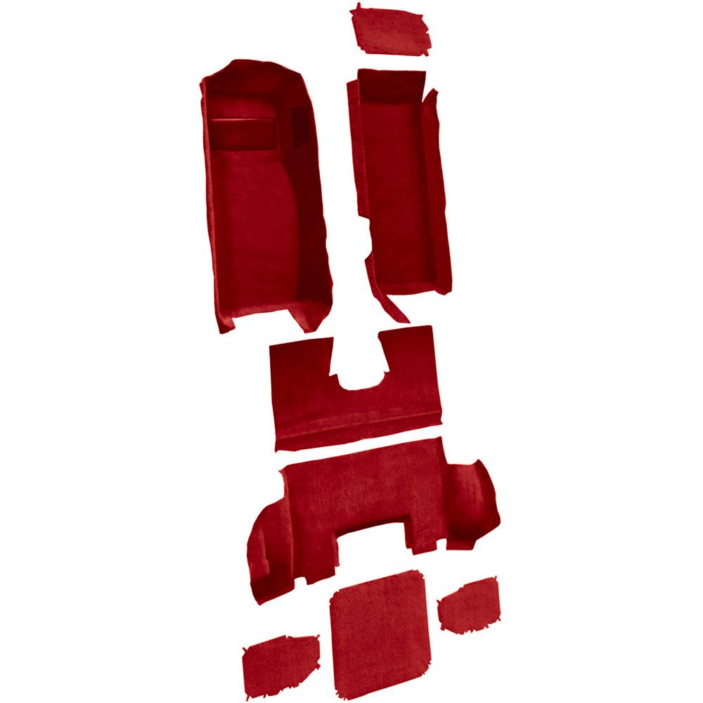 1997-04 Chevrolet Corvette Coupe Complete Molded Carpet Set Truvette Torch Red