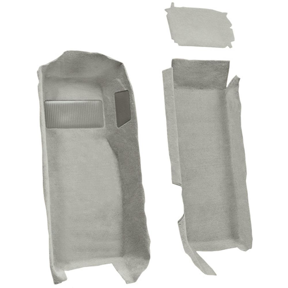 1997-04 Chevrolet Corvette Coupe/Convertible Front Molded Carpet Set w/ Heel Pad Cutpile Oyster / Shale