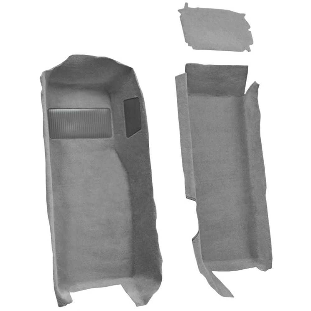 1997-04 Chevrolet Corvette Coupe/Convertible Front Molded Carpet Set Cutpile Medium Gray/Pewter