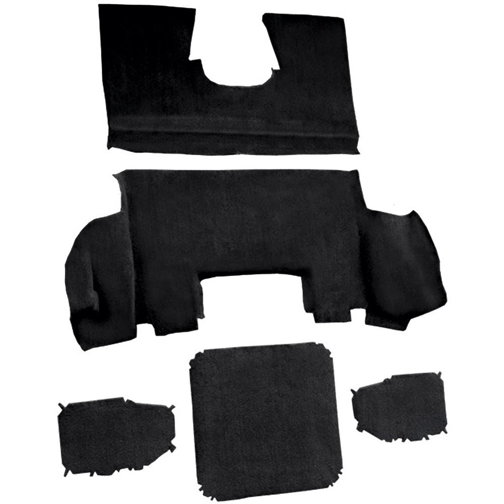 1997-04 Chevrolet Corvette Coupe Rear Molded Carpet Cutpile Black